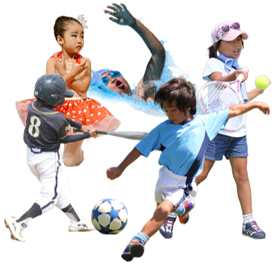 スポーツをする子どもたち